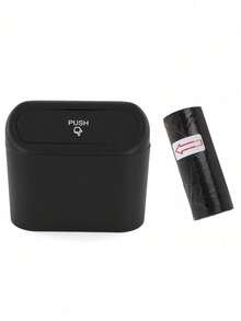 Kosz na śmieci do samochodu z pokrywą, szczelna konstrukcja, możliwość przechowywania chusteczek, obierków i innych śmieci, wielofunkcyjny kosz na śmieci do samochodu, łatwy do czyszczenia i demontażu, odpowiedni na przednie i tylne siedzenia, do biura i domu, odpowiedni zarówno dla mężczyzn, jak i kobiet, idealny wybór do organizacji samochodu i doskonały dodatek do wnętrza. - Czarne - Zobacz 16