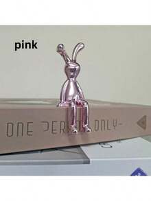 1pc Long-Legged Sitting Rabbit Diy Crafts Paper Box Storage Box Handle Car Small Ornaments Bathroom Shelf Decoration Best Gifts Birthday Graduation - Gold - View 11