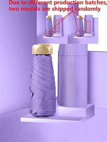 Mini Folding Umbrella, Waterproof Portable Travel Umbrella, Sun Umbrella, Ladies UV Protection Umbrella, 2-In-1 Mini Six-Fold Ultralight Portable Umbrella, Mini Travel Umbrella, Sunny And Rainy Dual-Use Portable Umbrella, Windproof, 99% UV Protection, Unisex, Sturdy Structure - Multicolor - View 9