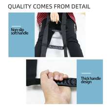 Bed Ladder Assist with Handle Strap Senior Elderly Bedridden Patients Pull Up Rope Ladder - Negro - Ver 10