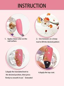 1 bộ sticker dán móng tay 5DStar màu trắng, hồng, xanh dương, bạc, vàng, hình ngôi sao, to nhỏ, không đối xứng, tự dính. - Nhiều màu - Xem 8