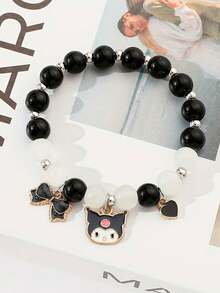 1 Set Fashionable Cartoon Bracelet, Cute Beaded Bracelet, Charming Jewelry Bracelet, Holiday Gift Suitable For Friends To Wear Year-Round - Multicolor - View 2