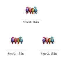 1pc/2pcs/3pcs Four Birds In A Row Heat Transfer Patch, Ironing And Washable, Suitable For T-Shirts, Jeans, Sweaters, Handbags, Pillows, Cushions - 3PCS-s - View 1