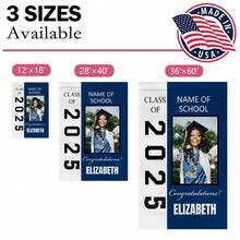 Personalized Graduation Flag With Photo Name Text Class Of 2026 For Graduation Party, Double Sided Graduation Banner Yard Outdoor Decoration - Graduation-4 - View 3