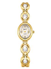 1pc Women's Minimalist Fashionable Luxury Quartz Movement Wrist Watch, Suitable For Daily Wear - one-size - View 10