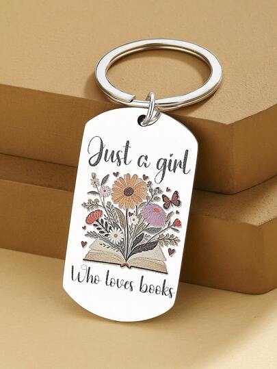 Book Lover Gifts For Women Just A Girl Who Loves Books Keychain Gifts For Book Lovers Women Christmas Birthday Gift For Readers Bookworm Keychain For Books Lovers