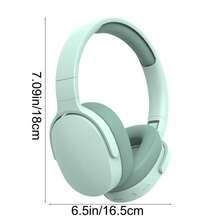Wireless Over-Ear Bluetooth Headphones, Deep Bass Wireless Headphones With Mic, Noise Isolating, Lightweight Folding HiFi Stereo Headset For Travel/Tablet/PC/Home - 綠色 - 查看 3