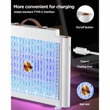 AICase ctor de mosquitos recargable electrónico USB portátil para viajes de veranocampamento al aire última intervensión patio hogar y jardín trampa de moscas en interiores trampa de polillas - blancoModerno - Ver 5