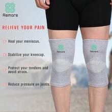 Rodillera de bambú de compresión para hombres y mujeres rodillera de bambú para hombres y mujeres dolor de rodilla gimna correr baloncesto desgarro de menisco deportes alivio del-025 - Mediano - Ver 4