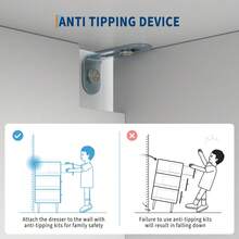 Cómoda de 3 cajones con acentos dorados y textura de lino, cómoda blanca estrecha, armario con 3 cajones, mesita de noche para dormitorio, mesa auxiliar para sala - Blanco - Ver 7