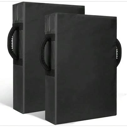 Football Blocking Pad Training Equipment 24"X16", Denser & Softer Foam Kick Shield Pad With Ergonomic Handles, Heavy-Duty Tackle Dummy Kick Pad, Durable Contact Training Pad For Football Basketball Hockey Lacrosse Sparring Drills