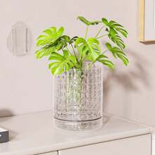 Self Absorbing Wall Hanging Flowerpot No-Drill Wall Mounted Hydroponic Green Plants Save Space Drainage Holes At The Bottom - Multicolor - View 9