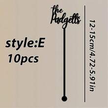 Custom Personalized Drink Stirrers,Elegant Cocktail Stir Sticks For Weddings, Parties, Anniversaries, Special Events,Custom Name & Text Cocktail Sticks,Wedding Drink Stirrers. - R-wedding Drink Stirrer (Model E) - View 13