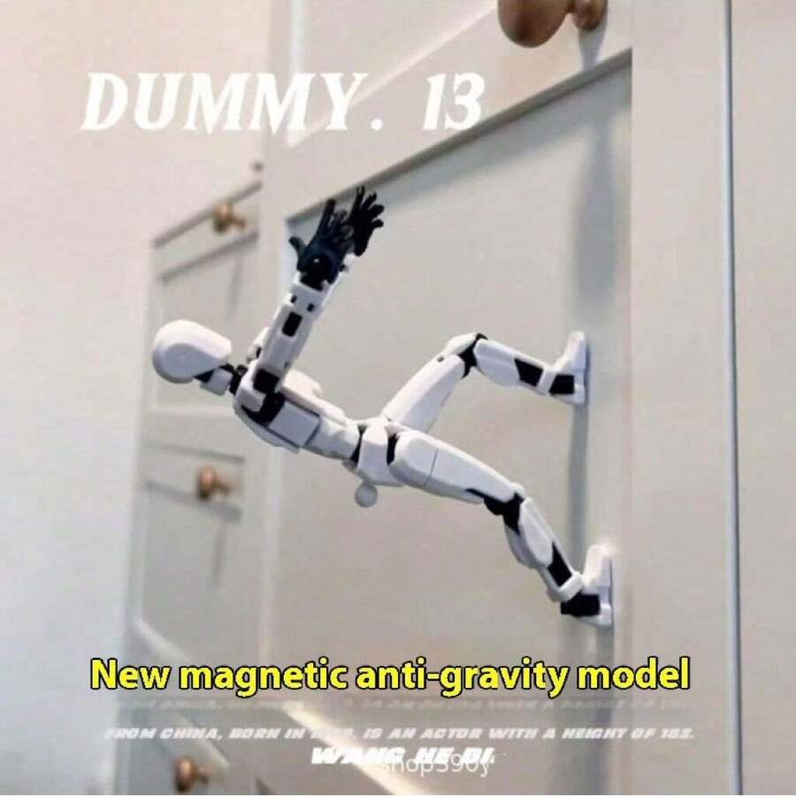 1个2026新款多关节可动人偶，13个可动关节，全身可动，3D打印反重力关节人偶模型 - 彩色 - 查看 1