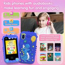 Children's Smart Toy Phone, Learning Toy, 2.8-Inch Touchscreen Display, Dual HD Cameras, Multiple Functions Including Alarm, Calendar & Calculator, Multi-Scene Use Such As Family Parties, Top Pick Holiday & Birthday Present For 3-12 Year Olds - Multicolor - View 2