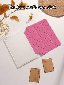 Polka Dot & Minimalist Pattern Tablet Protective Case, Compatible With IPad 9.7/10.2/10.5/10.9/12.9/Pro 11 (10th Gen), Galaxy Tab S6 Lite 10.4", Kindle Paperwhite 12th Gen (2024), Kindle 11th Gen (2022), Offers Soft Shock-Proof Protection, Supports Smart Stand/Auto Wake/Sleep Function - Nhiều màu-6 - Xem 4
