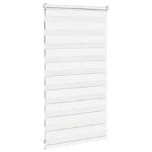 vidaXL Doppio rullo bianco 90x100 cm, larghezza del tessuto 85,9 cm, in poliestere - Tagli Unica - Visualizzare 5