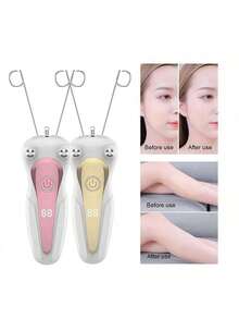Women's Electric Facial Hair Remover Beauty Epilator Body Arm Cotton Thread Epilator With LCD Display - Multicolor - View 3
