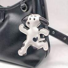 SNOOPY 1 Set Leather Filled Leopard Print Dog Pendant, Cute Cartoon Backpack Pendant, Doll Pendant, Keychain, Small Gift, Suitable For New Year, Valentine's Day, Easter [Random Style] - Multicolor - View 2