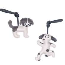 SNOOPY 1 Set Leather Filled Leopard Print Dog Pendant, Cute Cartoon Backpack Pendant, Doll Pendant, Keychain, Small Gift, Suitable For New Year, Valentine's Day, Easter [Random Style] - Multicolor - View 5