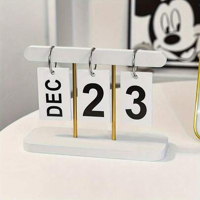 Nordic Minimalist Creative Flip Calendar, Desk Calendar Ornament, Home Living Room Dining Table Coffee Table Office Desk Decoration, Valentine's Day Gift.