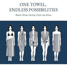 39"X71" Extra Large Turkish Beach Towel, Quick Dry For Adults, Can Be Used As Yoga Mat, Picnic Blanket, Travel Blanket, Bath Towel, Cruise Towel, Gym Towel - Horizontal Bar - View 12