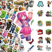 [Decorative Stickers] Minecraft-Themed Stickers, Cartoon Puppy Decorative Stickers, Multiple Patterns Available, Suitable For Decorating Various Small Gifts, Phones, And Luggage - Multicolor - View 10