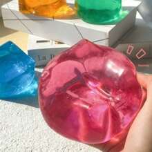 1 pieza Caramelo de malta en forma de cubo gigante, juguete antiestrés suave y esponjoso, ideal para viajar, el aula, baño, cumpleaños y otros regalos - Multicolor - Ver 5