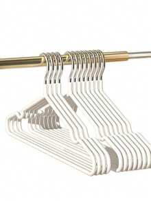 20pcs Adult Clothes Hanger New Style Plastic Coated Clothes Hanger Metal Non-Slip Traceless Clothes Hanger Clothes Hanging Rack - Blue - View 2