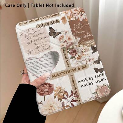 Religious Painted Effect Acrylic Crystal Cover Compatible With Honor Pad 9/10, Honor GT 11.5inch/X9A/X9Pro, Matepad 11 Inch 2023/2022, Matepad Pro, Redmi, OPPO, VIVO, Apple 10th Generation/IPad 11 2025, Galaxy Tab A9 Plus/A11/A11 PLUS