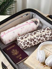 1 pieza Bolsa de almacenamiento multifuncional, Bolsa de maquillaje todo en uno para viajes, Bolsa de aseo portátil, Bolsas de almacenamiento de cosméticos, Organizador de cosméticos, Bolsa de maquillaje, Regalo de cumpleaños, Regalo del Día de San Valentín, Organizador de suministros de oficina, Bolsas de caramelos, Portaplumas, Monedero, Regreso a la escuela, Útiles escolares, Regalo para mujeres, Bolsa de maquillaje para viajes - Multicolor - Ver 5