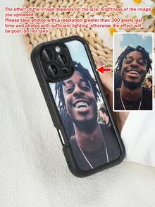 1 ốp lưng điện thoại màu đen tùy chỉnh, tương thích với iPhone 16 Pro Max/17 Pro Max/17 Air/17/16 Plus, S25 Ultra/S25 Plus/S25, tương thích với Redmi và các dòng máy khác, sản phẩm được ưa chuộng trong mùa, 2025phonecase, phiên bản quốc tế, không phải phiên bản nội địa. - màu đen - Xem 3