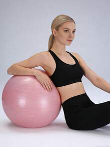 Pelota de yoga premium y gruesa, mejora el entrenamiento de fitness y equilibrio, pelota de estabilidad antideslizante y antiexplosión, adecuada para hombres y mujeres, equilibrio del núcleo, pelota de gimnasio, adecuada para Pilates, silla de oficina, equipo de gimnasio en casa - Multicolor - Ver 7