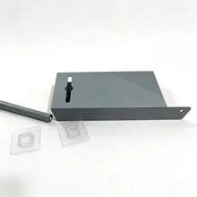 无需钻孔的橱柜门悬挂式收纳方案，厨房保鲜膜架，橱柜门内收纳架，垃圾袋和吸油纸架，家用厨房橱柜必备 - 彩色 - 查看 8