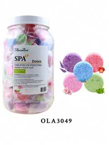 180 piezas/40 piezas Tabletas efervescentes para baño de pies, sales de baño con aceites esenciales para el cuidado de los pies, exfoliación, alivio y humectación - Lavanda - Ver 13