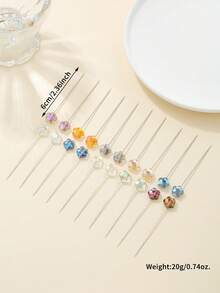 1pack/20pcs Cute Shawl Pin For Daily Use Random Shipping Order - White - View 2