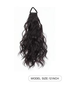 Synthetic Wigs Ponytail Extension Heat-Resistant Fiber Natural-Looking Layered Ponytails Natural Water Ripple Elastic Band Suitable For Women's Daily Wear And Gatherings ,Rubber Bands ,Scrunchies ,Hair Rope ,Elastic Hair Tie - Multicolor - View 5