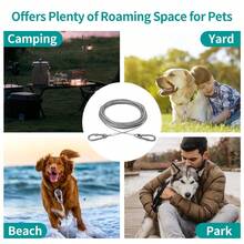 1pc Steel Wire Clothesline, Indoor/Outdoor Wall-Mounted Retractable Clothesline, Adjustable Stainless Steel Rope, Multi-Function Stainless Steel Pet Leash, Reflective And Anti-Rust, Foldable Drying Rope, Suitable For Indoor/Outdoor Laundry, Camping Accessories, 2mm Thick - Multicolor - View 10