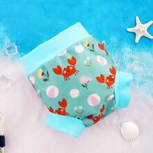 3Size Cute Vacation Style Kid's Swim Trunks For Beach Holiday Adorable Resort-Themed Kid's Swim Trunks Perfect For Summer Getaway Fun & Playful Vacation Kid's Swim Trunks For Tropical Trips - Cadet Blue - View 10