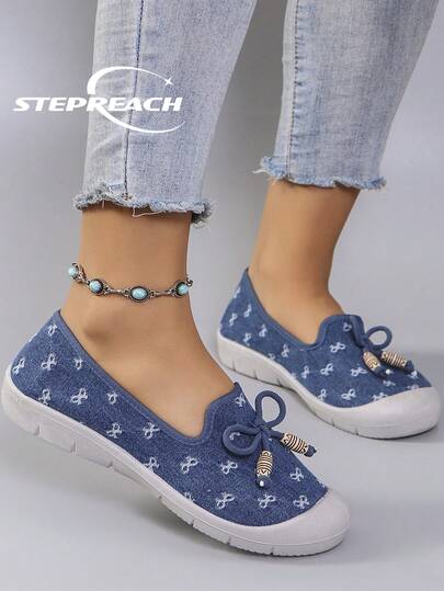 STEPREACH Nuevos zapatos deportivos casuales para mujer, de malla transpirable, cómodos y ligeros, de estilo slip-on para conducir