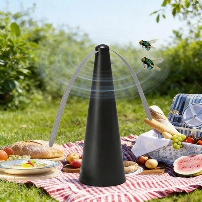 Battery Powered Outdoor Dining Table Fan, Indoor/Outdoor Catering Fan Suitable For Party, Restaurant, Picnic, Camping And Other Occasions