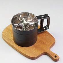 5 Cup Flour Sifter - Multi-Functional Flour Sifter - Stainless Steel Sieve - Powdered Sugar, Bread Baking Large Sieve - Hand Pressure Flower Sieve - Double Layer Flour Sifter For Artisan Bread: Our Semi-Automatic Sifting And Dedusting Device For High-Quality Flour For Artisan Bread Is Made Of Rust-Resistant Materials. - Multicolor - View 17