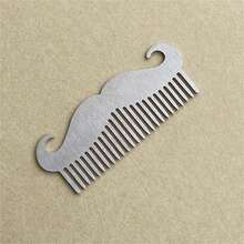 Multi-Functional Hairstyling Template, Stainless Steel Beard Comb - Multicolor - View 11