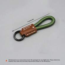 1件高品质手工编织汽车钥匙链，钥匙扣挂绳，钥匙圈礼品 - A - 查看 6