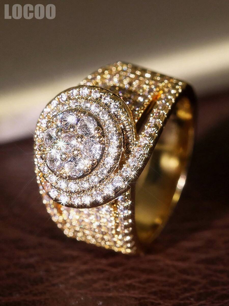 1 chiếc nhẫn Cubic Zirconia cao cấp dành cho nữ, thích hợp làm quà tặng đám cưới, lễ đính hôn, kỷ niệm, tiệc tùng hoặc quà Valentine. - 1 # - Xem 1