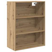 vidaXL Highboard in legno di quercia artigianale, 69,5 x 32,5 x 180 cm - Giallo - Visualizzare 7
