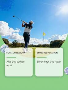 Golf Club Scratch Remover & Cleaner, Gentle Cleaning Formula To Brighten Surface, Daily Care Polish - Liquid - View 8