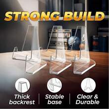 10pcs/20pcs/30pcs Acrylic Card Display Stands, Sports Card Holders, Trading Card Racks, Rating Card Displays, Baseball Card Stands, Card Storage Racks, Tarot Coin Sports Card Holders, 2.2 Inch Height - 1 - View 5