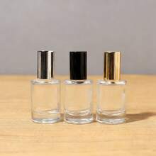 10ml Roll-On Essential Oil Bottle, Roll-On Applicator, Perfume Bottle, Massage Glass Bottle With Wooden Cap, Empty Bottle - Multicolor - View 4