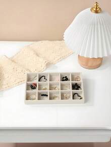 9/1 chiếc Khay đựng trang sức bằng nhung cao cấp có thể xếp chồng lên nhau - Không có lớp nhung phủ - Bền chắc - Khay/Giá đỡ trang sức có thể xếp chồng lên nhau, hộp đựng đồ trang sức trang nhã cho bông tai, nhẫn, dây chuyền và các loại trang sức khác - Giúp bạn sắp xếp trang sức một cách thời trang - Nhiều màu - Xem 14